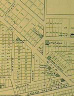 Carte de Lucan (dtail du centre-ville), 1878
