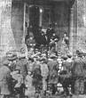 Coming out of the St. Louis de France Hospital