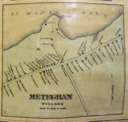[ Digby County Nova Scotia, From actual surveys drawn & engraved under the direction of H.F. Walling (detail, Meteghan), H.F. Walling, Admiral Digby Museum  ]
