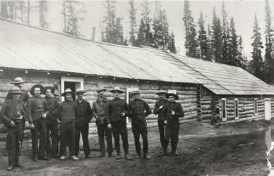 [ Mounted Police at Tagish Post ]