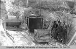 Entrance to Magaw and Andrews mine shaft, Cheechako Hill