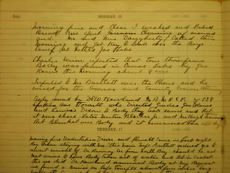 [ Mark Robinson's Daily journal, July 16, 1917 ]
