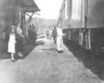 No. 90 train at Canoe Lake station