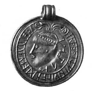 Bracteate DR BR 21, from Over-Hornbk, Denmark.