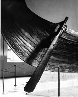 Aviron de queue, navire d’Oseberg, vers 835